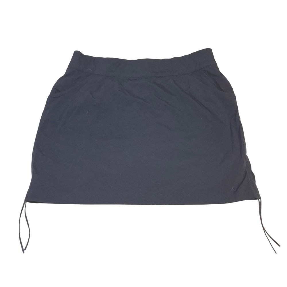 Columbia Sportswear Black Skort Skirt Size XL Drawstring Hem‎ Activewear Skirt